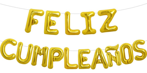Set Decoración De Cumpleaños Globos Con Cortina Dorado 55pcs
