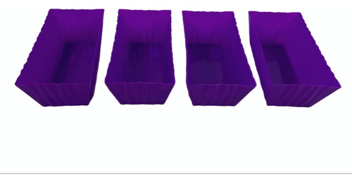 Base Para Fiesta/centro De Mesa Rectangular Plástico (2pzas)