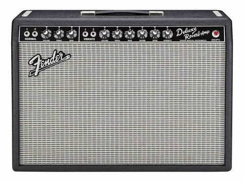 Amplificador Valvular Fender 65' Deluxe Reverb 22 Watts Color Negro/plata