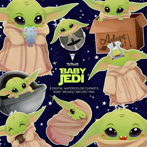 Kit Imprimible Scrap #03 - Baby Yoda