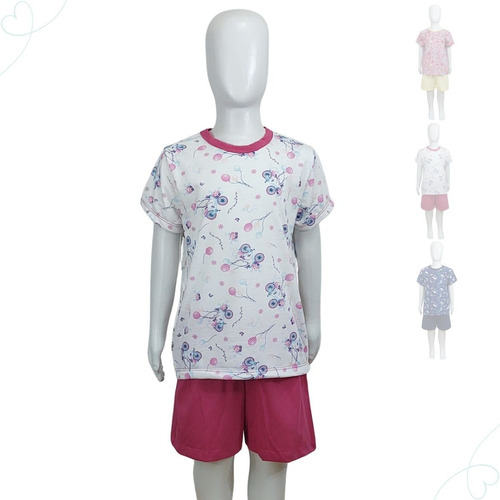 Pijama Infantil Conjunto Algodão Tam 1 Ao 14 Menino E Menina