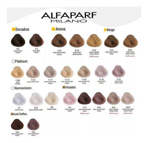 Tinte Para Cabello Alfaparf Evolution 60gr + Peroxido 20vol Tono 6.3 - Rubio Oscuro Dorado