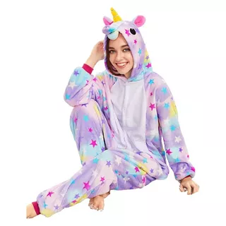 Pijama Onesie Unicornio Estrellas Importada Original