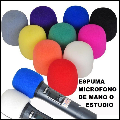Espuma Microfono Grande De Mano O Estudio Entrega Inmediata