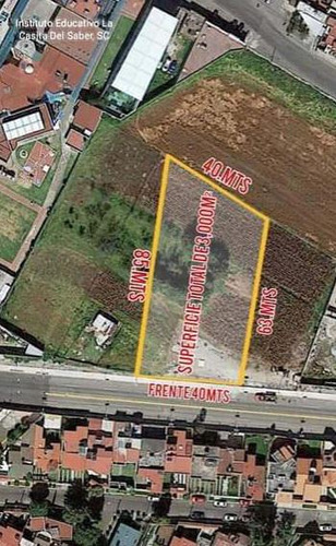 Terreno En San Mateo Metepec Habitacional Comercial