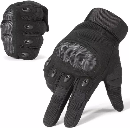 Guantes Tacticos Airsoft Full Dedos Airsoft Paintball Negros