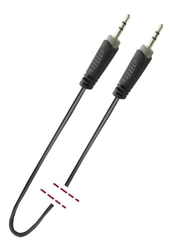 Cable Auxiliar Estéreo 1/8 A 1/8 1m Mark Mk74
