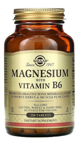 Magnesio Con Vitamina B6 X 250 Comprimidos