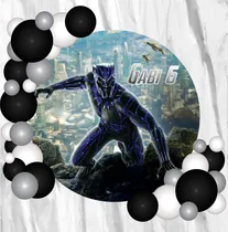 Comprar Fondo Banner Candy Bar Circular Pantera Negra 70x70cm