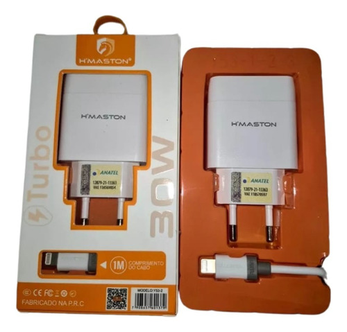 Fonte Carregador Turbo 30w Compativel iPhone 14 13 12 11 Xr
