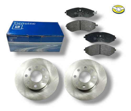 Balatas Delanteras Originales + 2 Discos Freno Chevy 1998