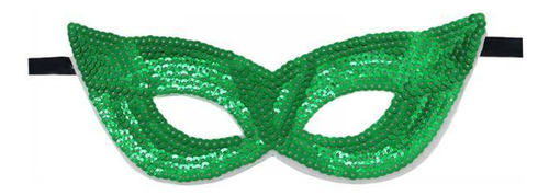 2 Masquerade Half Face Disfraces Accesorio Para Stage Verde