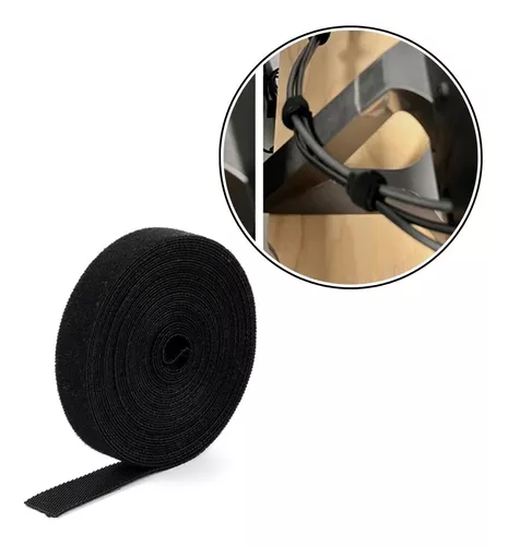 Velcro Dupla Face 20MM X MTS Preto