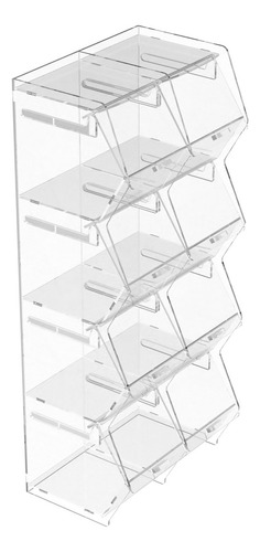 Baleiro Em Acrilico Cristal 8 Nichos