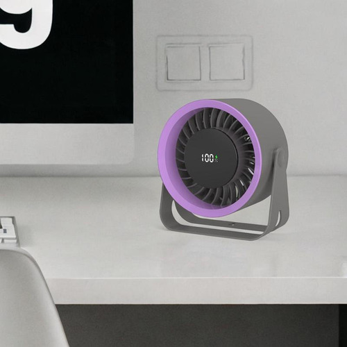 Ventilador De Escritorio Mini Portátil Portable Gris