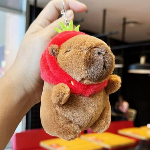 F 2pzs Llaveros Juguete De Peluche De Capibara De Moda