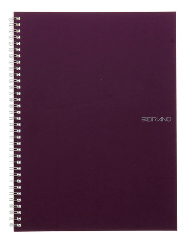 Fabriano Ecoqua Cuadernos Espiral Vino 8,25 x 11,7 en Blanco