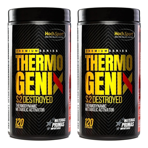 2 Quemador De Grasas Thermogenix De Hoch Sport 120 Cápsulas