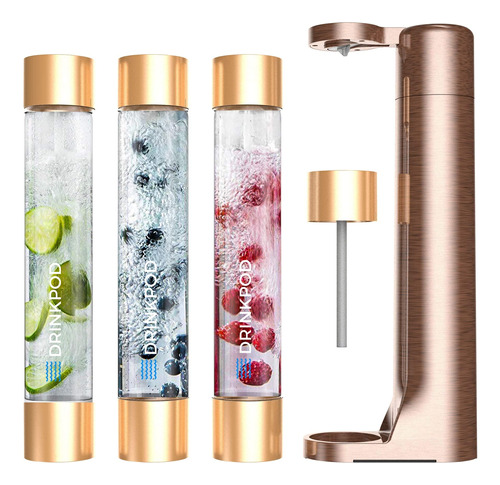 Fizzpod - Maquina De Bebidas Gaseosas Con 3 Botellas De Pet,