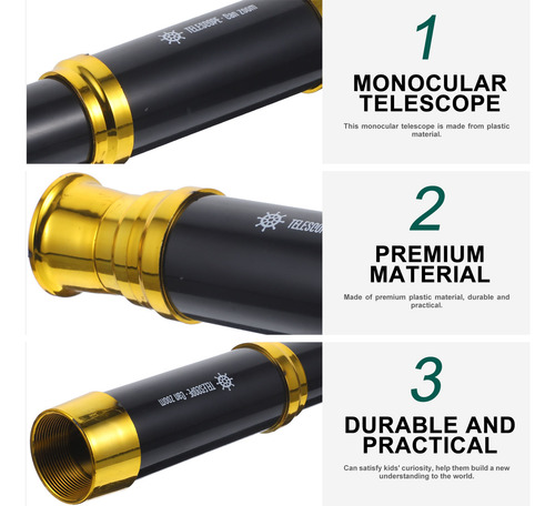 Telescopio Portátil, Catalejo, Telescopio Monocular Para Niñ