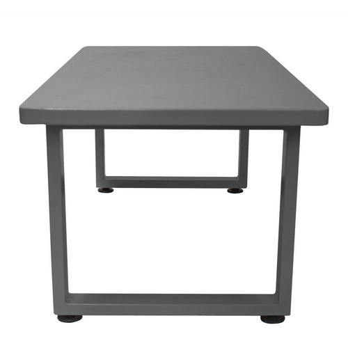Mesa De Centro Acero Modelo Vallarta By Promobel Color Gris