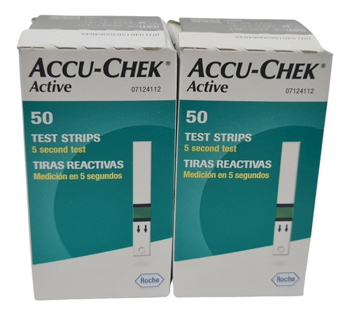 100 Tiras Reactivas Accu Chek Active + Envio Gratis 