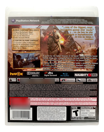 Uncharted 3 Drake's Deception Goty Ps3 En Español (Reacondicionado)