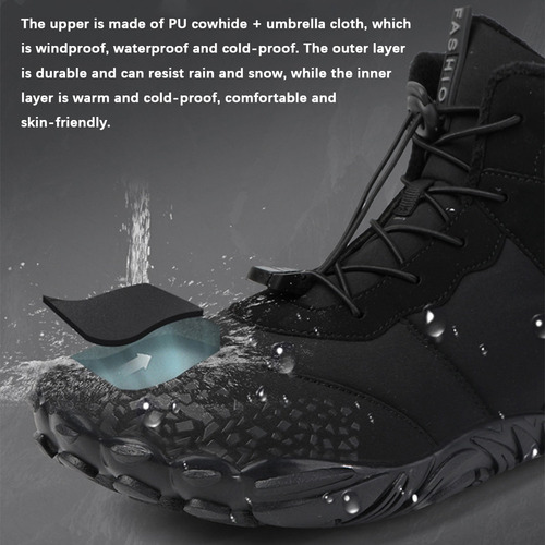 Y 2024 Nuevos Zapatos Descalzos, Botas De Algodón Unisex.