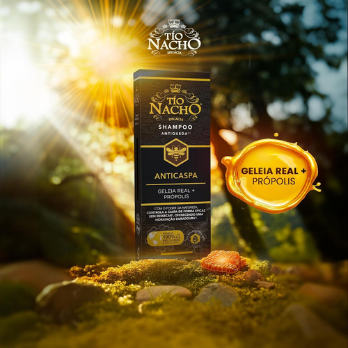 Shampoo Tio Nacho Anticaspa Antiqueda 415ml Geleia+propolis