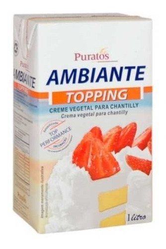 Crema Vegetal Ambiente Chantilly Puratos Vegana 1lt