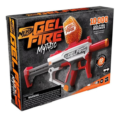 Nerf Pro Pistola Hidrogel Fire Mythic 10000 Perlas
