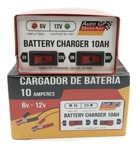 Cargador Portatil Bateria Auto Moto 6v 12v