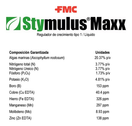 Stymulus Maxx Bioestimulante 1l Fmc