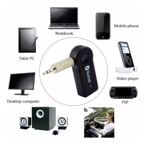 Imagen 2 de 7 de Receptor Bluetooth A Entrada Auxiliar Recargable Spotify