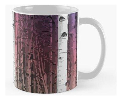 Taza Bosque De Invierno Y Luz De Arco Iris, Perfecto Para Ro