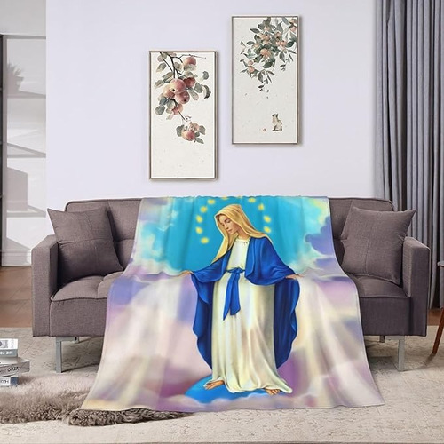 Cobija Manta Térmica Virgen De Guadalupe Religiosa 150x190