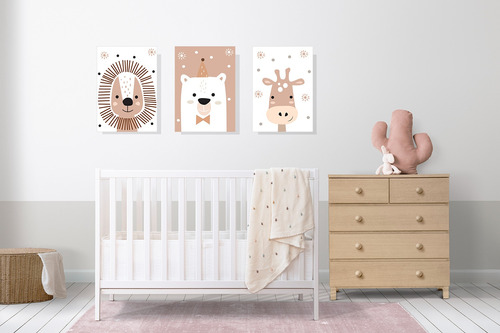 Cuadros Decorativos Bebé Wild Baby A4 Pack | Vinilo Design