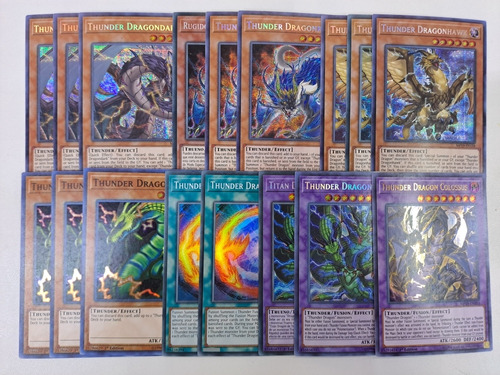 Base Thunder Dragondark + Dragonhawk + Dragonroar Yugioh 