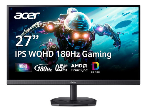 Monitor Acer Nitro 27 Kg271u N3bmiipx Ultra Hd 180hz Negro (Usado)