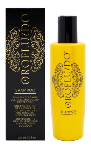Oro Fluido Shampoo Cabello Brillo Sedosidad Color X 200ml