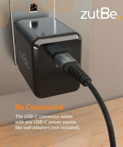 Cable Trenzado Usb-c De Zutbe Shield Con Kevlar Usb-c A Usb-