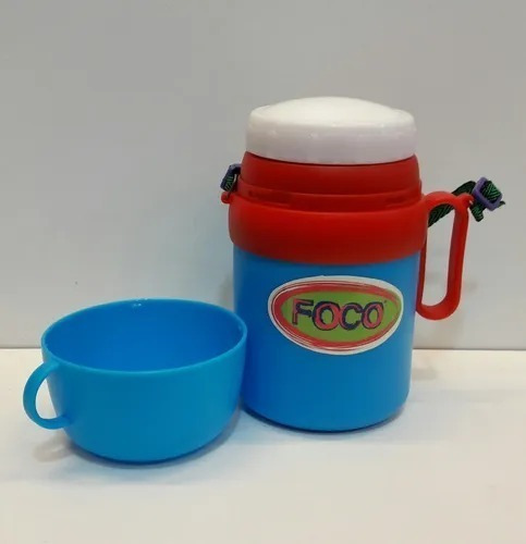 Termo De Acero Vianda Escolar Con Taza 0,5 Litros Foco