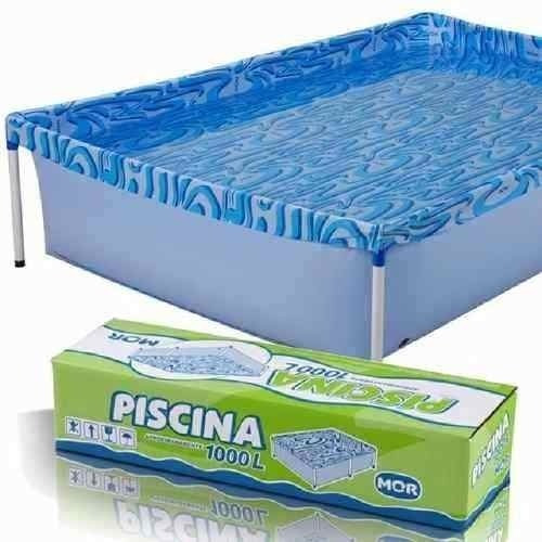 Piscina Com Armação 1000 Litros 189 X 126 X 42 Cm Mor