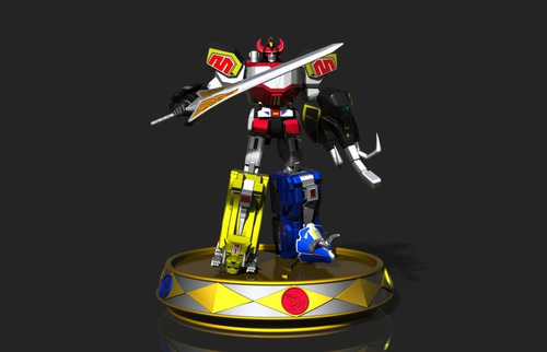 Archivo Stl Impresión 3d - Power Ragers - Megazord Statue