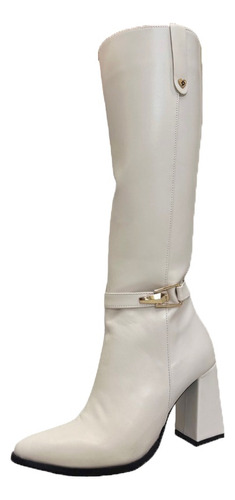 Bota Larga Para Dama Moda Leya 3300 Tacon 8cm 