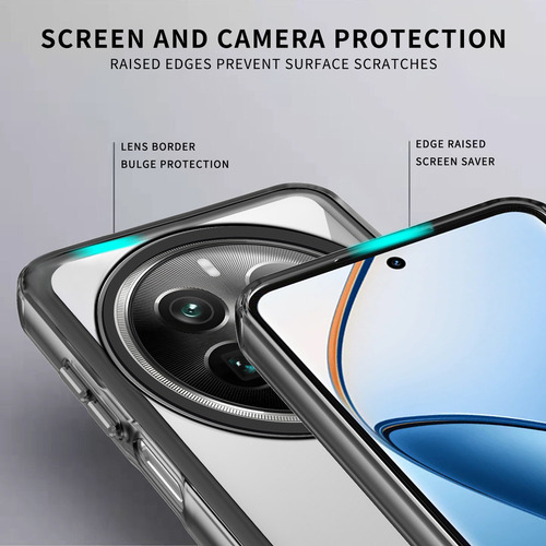 Y1b Funda Anticaída Transparente Para Realme12 Pro Plus 5g