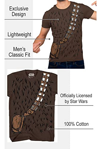 Disfraz De Chewbacca Chewie De Star Wars Para Hombre, Color