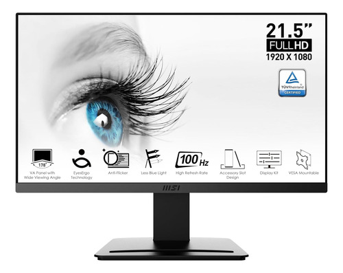 Monitor Msi Pro Mp223 Series 21.5  Hdmi/vga