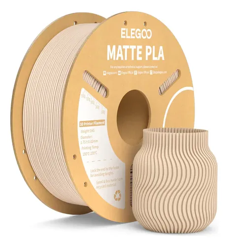 Elegoo Filamento Pla Mate Elegoo De 1,75 Mm, 1 Kg, Varios