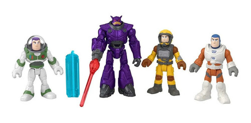 Lightyear Set 4 Figuras Buzz, Zurg, Xl-12, Xl-15 - Imaginext